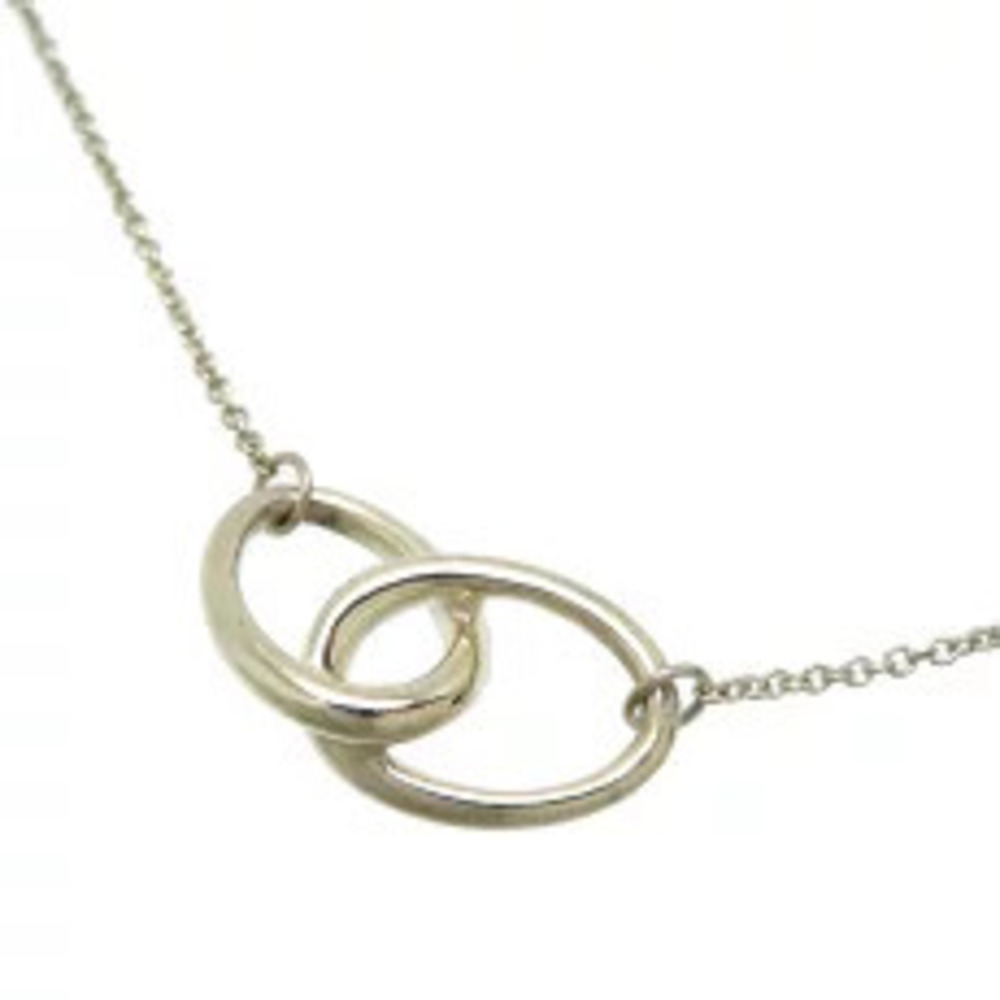 Tiffany Co Double Loop Necklace Sterling Silver